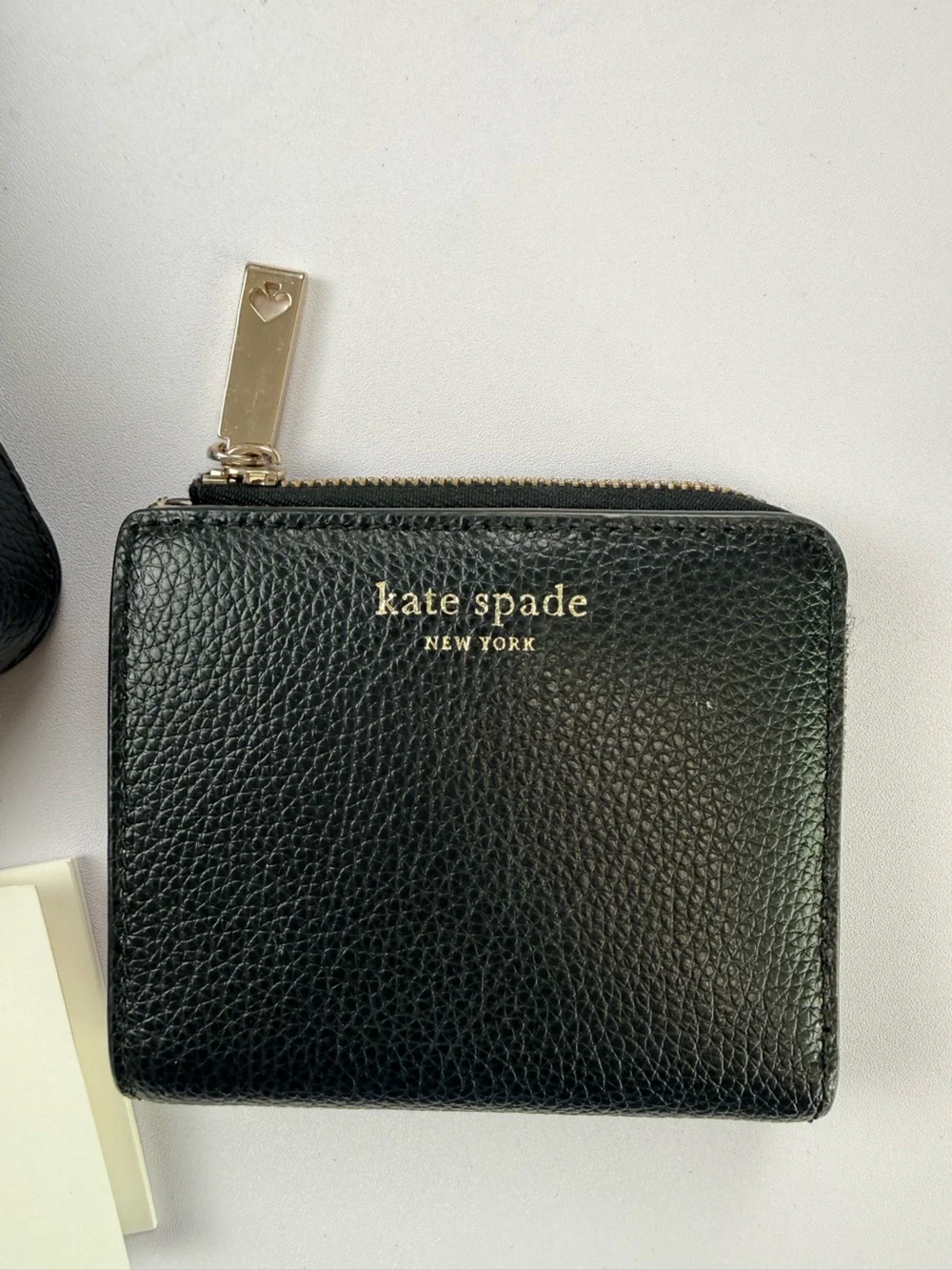 Kate Spade New York Black Pebbled Leather Shoulder Bag & Wallet Set Classic
